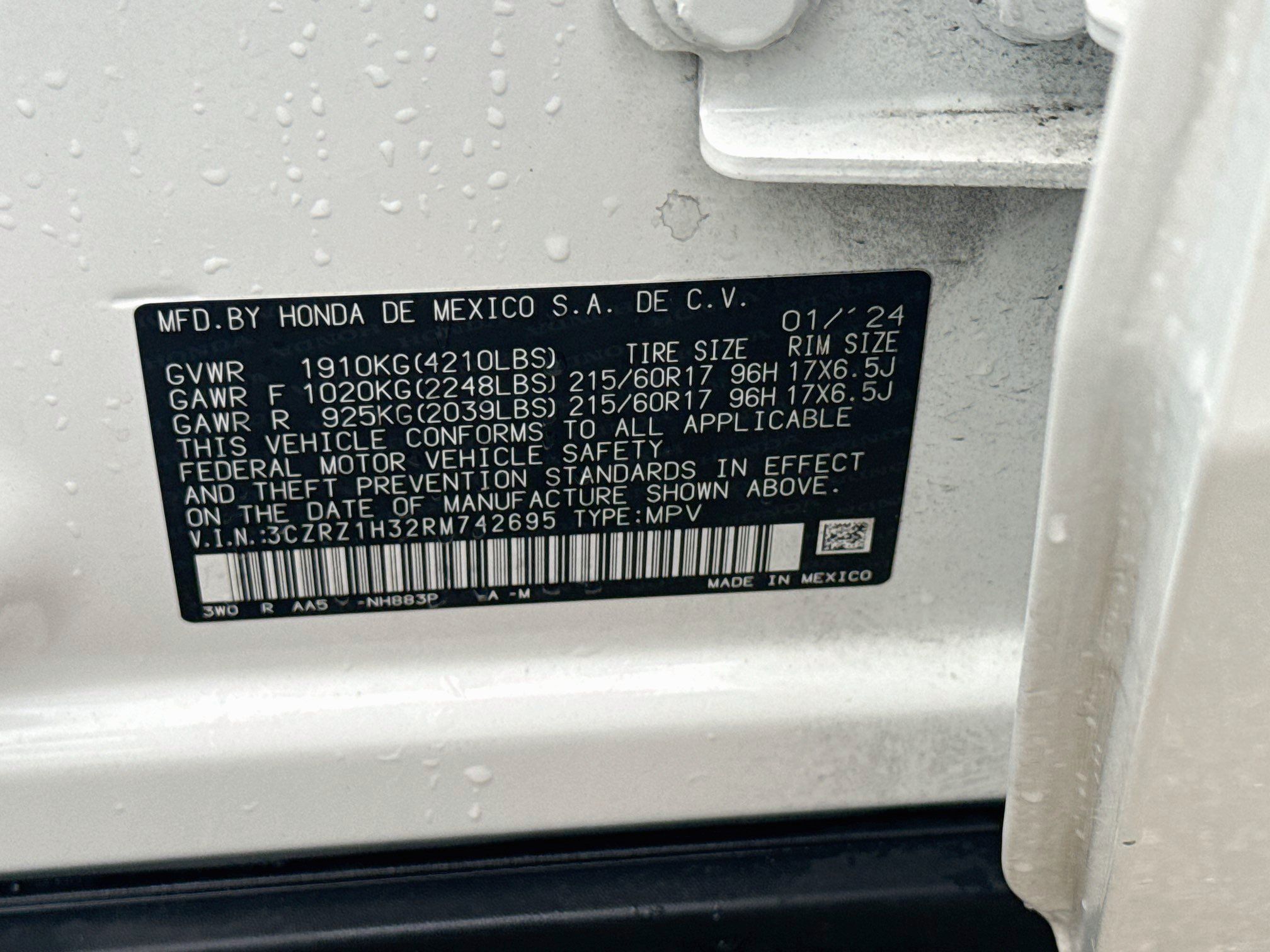 Used 2024 Honda HR-V LX image 35