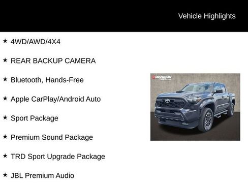 Used 2024 Toyota Tacoma TRD Sport w/ TRD Sport Upgrade Package image 2