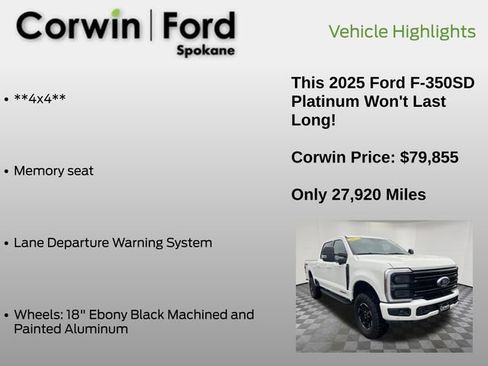 Used 2025 Ford F350 Platinum w/ Tremor Off-Road Package image 19