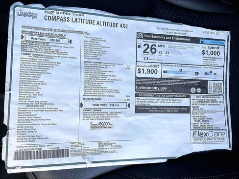 New 2026 Jeep Compass Latitude image 14