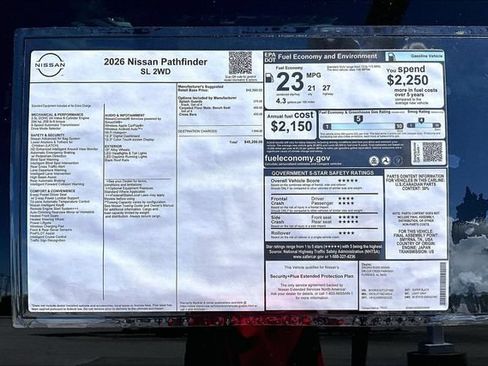 New 2026 Nissan Pathfinder SL FWD image 17