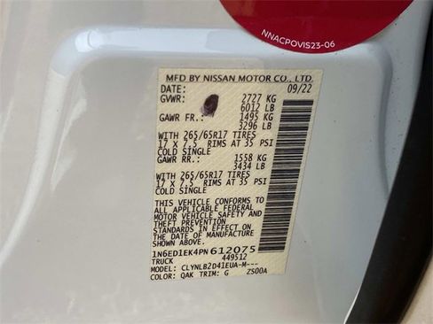 Used 2023 Nissan Frontier SV w/ Midnight Edition Package image 23