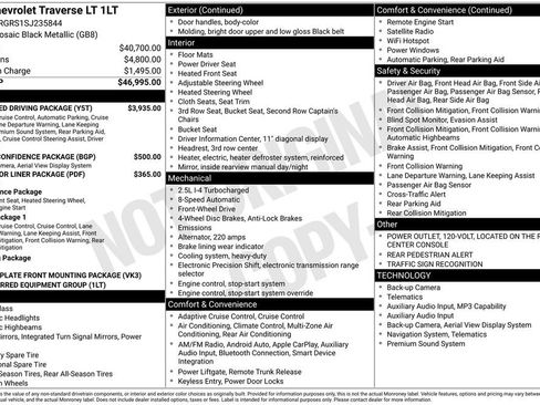 Used 2025 Chevrolet Traverse LT w/ Enhanced Driving Package FWD image 5
