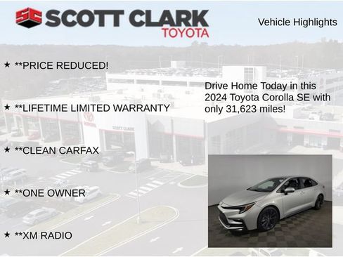 Used 2024 Toyota Corolla SE FWD image 12