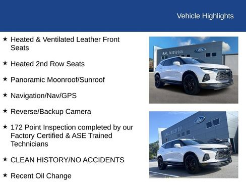 Used 2021 Chevrolet Blazer RS w/ Enhanced Convenience Package FWD image 22
