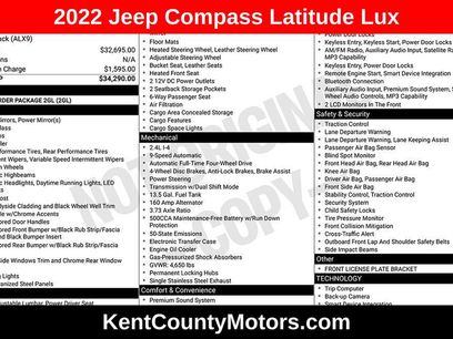Used 2022 Jeep Compass Latitude