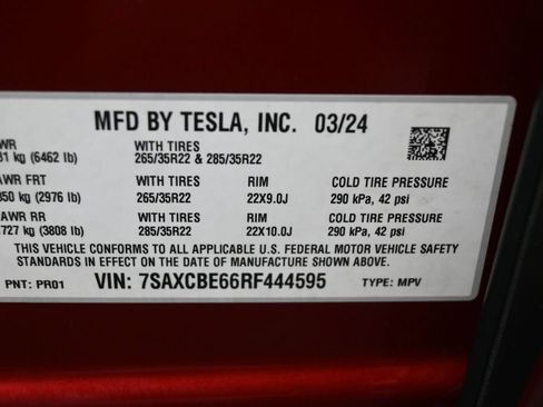 Used 2024 Tesla Model X Plaid AWD/4WD image 12