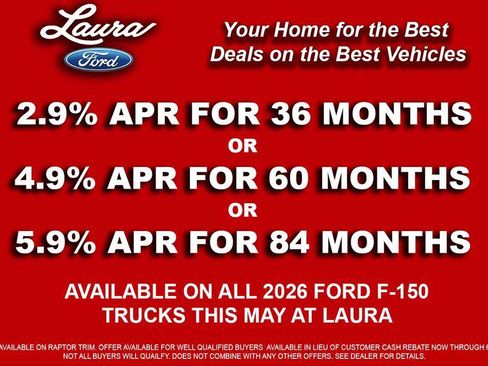 New 2026 Ford F150 Lariat w/ Equipment Group 501A Mid AWD/4WD image 4