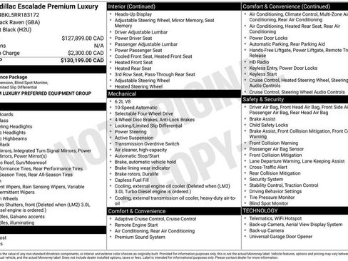 Certified 2024 Cadillac Escalade Premium Luxury AWD/4WD image 42