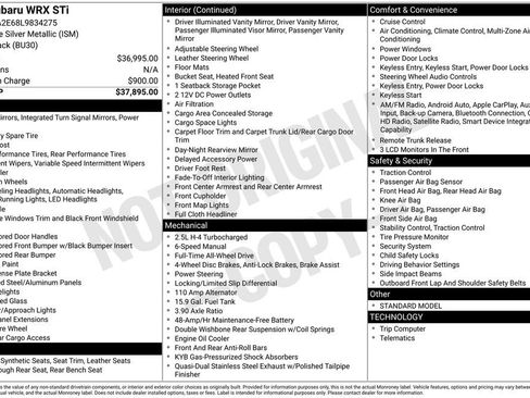 Used 2020 Subaru WRX STI AWD/4WD image 11