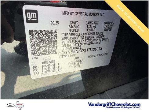 Used 2026 Chevrolet Tahoe LT w/ Comfort Package AWD/4WD image 31