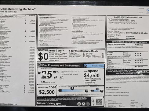 Certified 2026 BMW X5 xDrive40i w/ M Sport Package AWD/4WD image 31