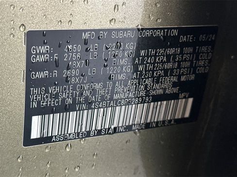 Certified 2024 Subaru Outback Onyx Edition image 34