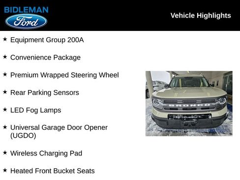 Used 2024 Ford Bronco Sport Big Bend w/ Convenience Package image 8