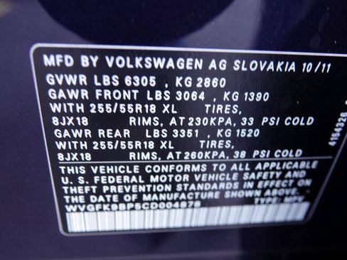 Used 2012 Volkswagen Touareg Sport AWD/4WD image 66