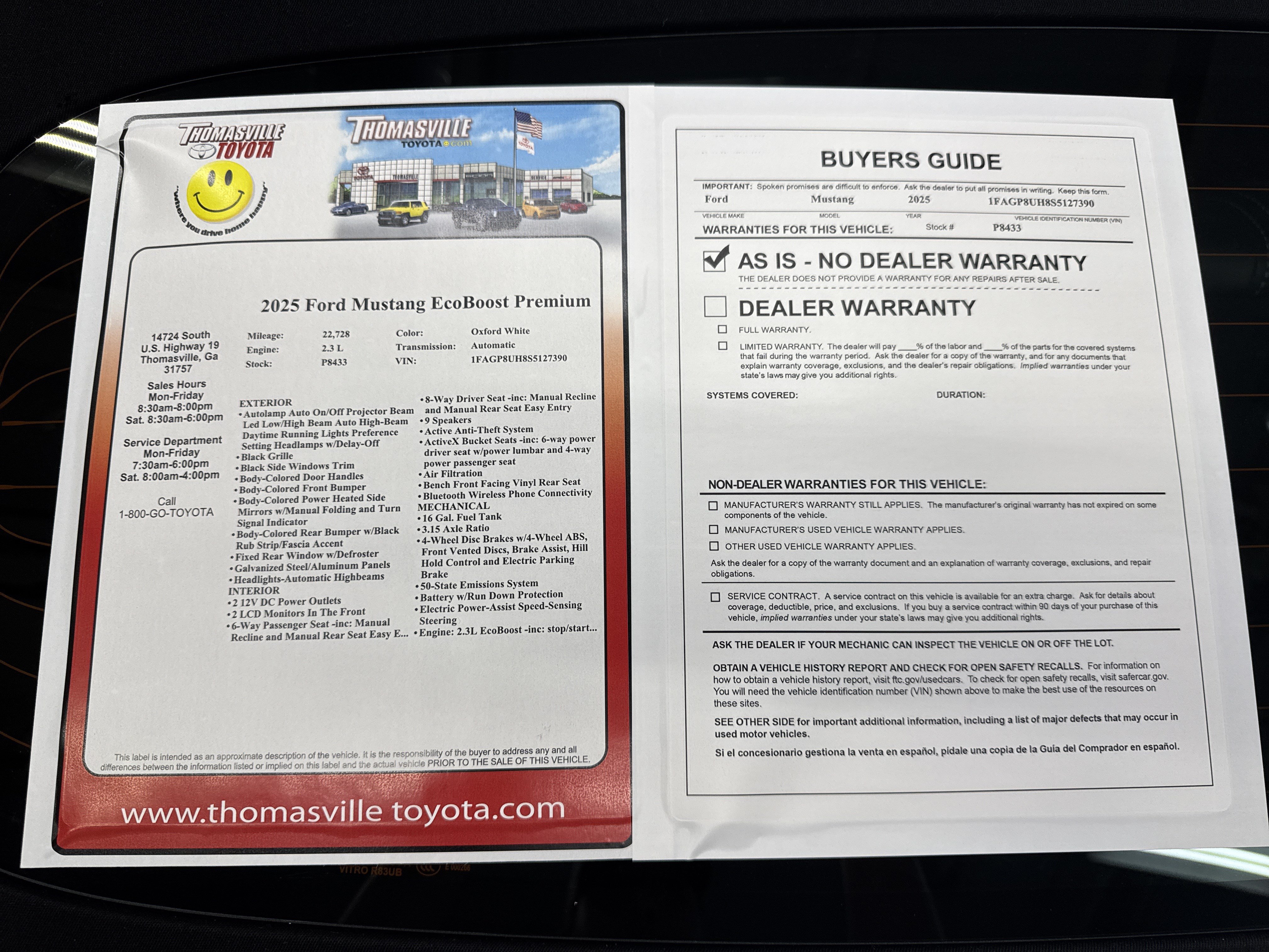 Used 2025 Ford Mustang Premium RWD image 32