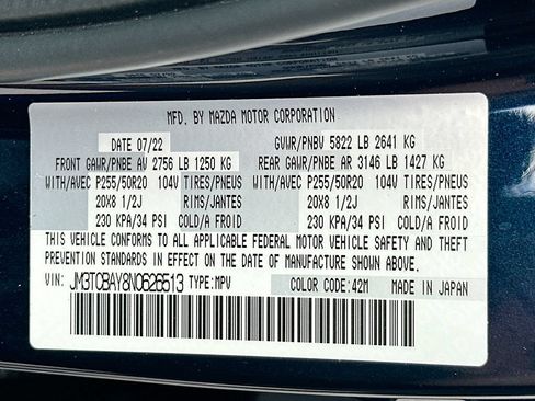 Used 2022 MAZDA CX-9 Touring Plus AWD/4WD image 35