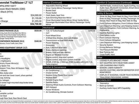 Used 2023 Chevrolet TrailBlazer LT w/ Convenience Package image 3