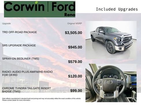 Used 2021 Toyota Tundra SR5 w/ TRD Off-Road Package image 3