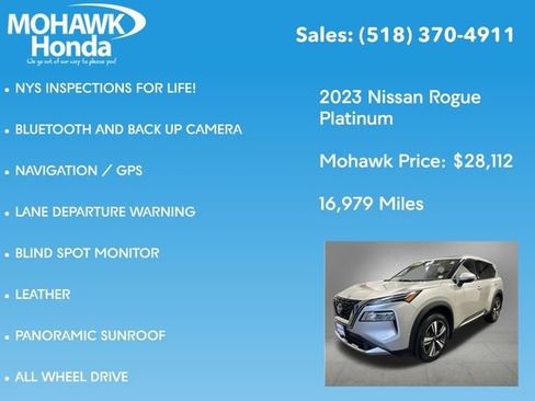 Used 2023 Nissan Rogue Platinum w/ Platinum Premium Package AWD/4WD image 7