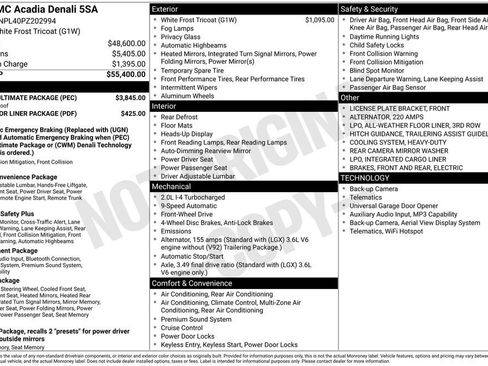 Used 2023 GMC Acadia Denali w/ Denali Ultimate Package FWD image 39