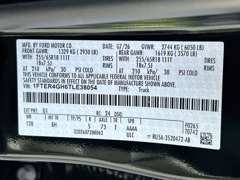 New 2026 Ford Ranger XLT w/ Equipment Group 301A High RWD image 20