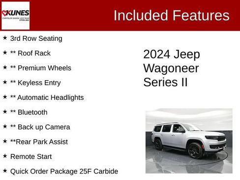 Certified 2024 Jeep Wagoneer Series II AWD/4WD image 3