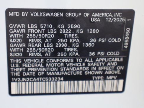 New 2026 Volkswagen Atlas SE image 27