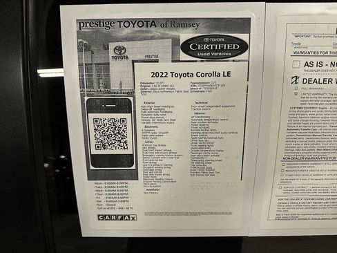 Certified 2022 Toyota Corolla LE image 13