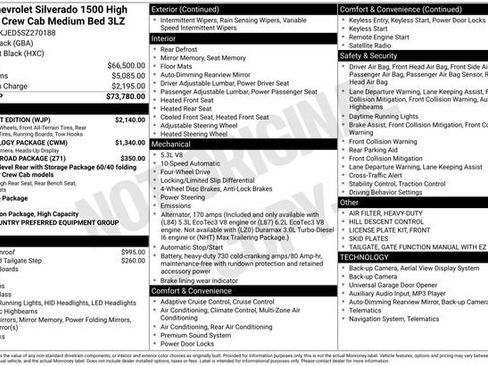 Used 2025 Chevrolet Silverado 1500 High Country w/ Midnight Edition image 7