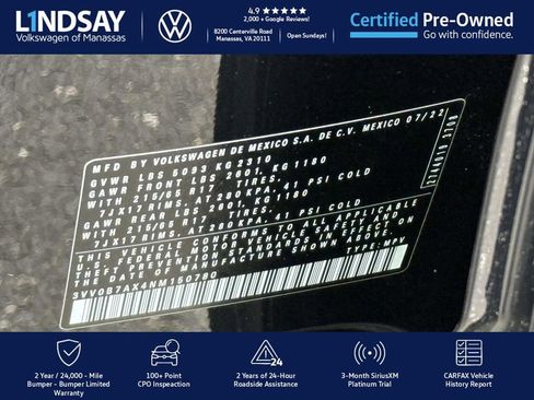 Certified 2022 Volkswagen Tiguan S w/ Driver Assistance Package image 26