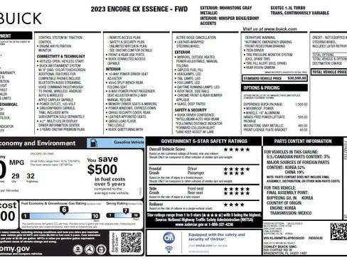 Used 2023 Buick Encore GX Essence w/ Experience Buick Package FWD image 3