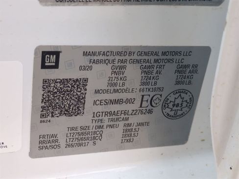 Used 2020 GMC Sierra 1500 4x4 Double Cab w/ Sierra Value Package image 34