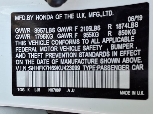 Used 2019 Honda Civic EX image 28