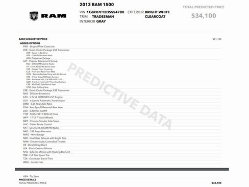 Used 2013 RAM 1500 Tradesman w/ Popular Equipment Group image 2