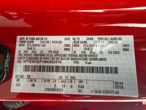 Certified 2022 Ford F150 Lariat image 31