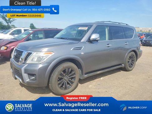 Used 2017 Nissan Armada Platinum w/ Captain Seat Package AWD/4WD image 1