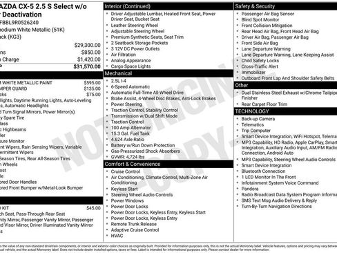 Used 2024 MAZDA CX-5 AWD 2.5 S w/ Select Package image 4
