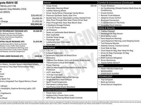 Used 2018 Toyota RAV4 SE w/ Advanced Technology Package image 29