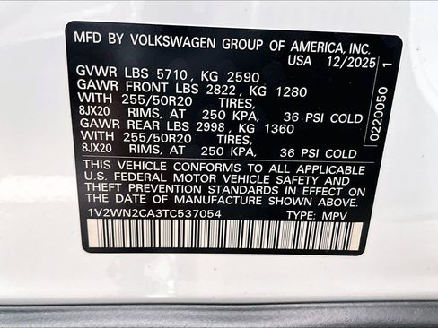 New 2026 Volkswagen Atlas SE image 18