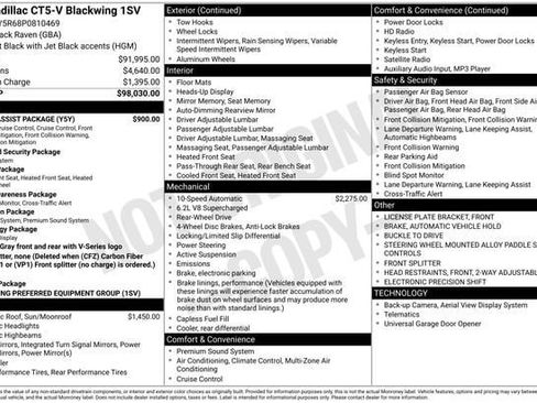 Certified 2023 Cadillac CT5 V Blackwing w/ Driver Assist Package image 33