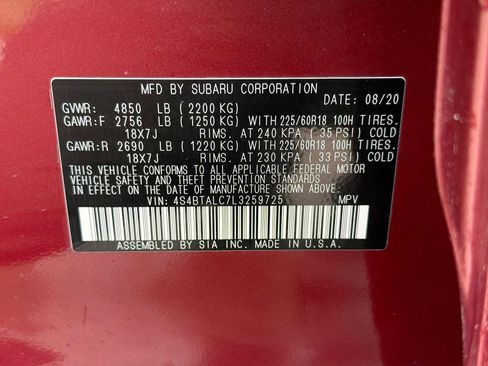 Used 2020 Subaru Outback Limited w/ Popular Package #2 image 31