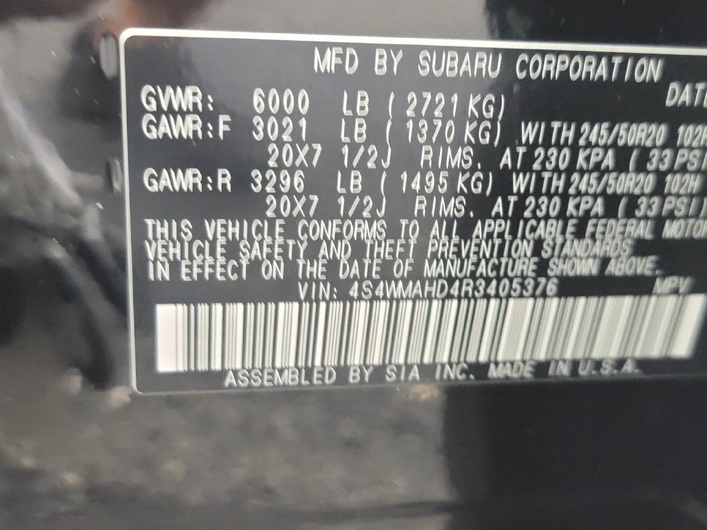 Used 2024 Subaru Ascent Onyx Edition AWD/4WD image 35