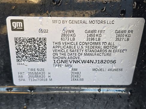 Used 2022 Chevrolet Traverse High Country w/ LPO, Floor Liner Package image 15