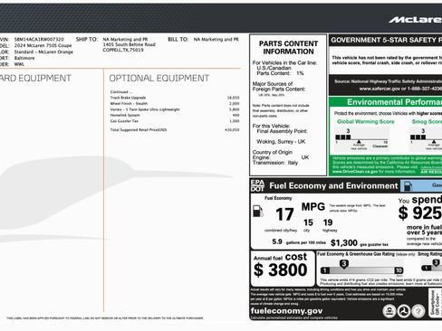Used 2024 McLaren 750S RWD image 37