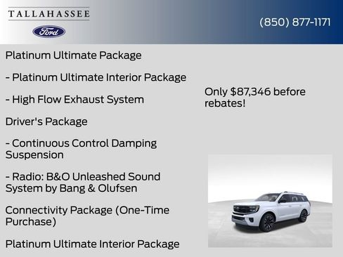 New 2025 Ford Expedition Platinum w/ Platinum Ultimate Package image 13
