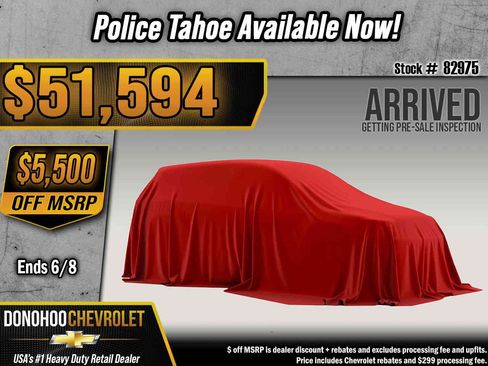 New 2026 Chevrolet Tahoe 2WD image 1