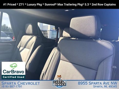 Certified 2024 Chevrolet Tahoe Z71 w/ Luxury Package AWD/4WD image 19