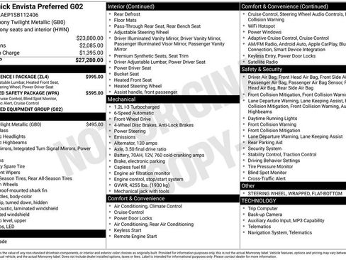 Used 2025 Buick Envista Preferred w/ Convenience I Package FWD image 3