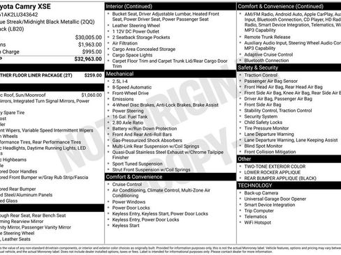 Used 2020 Toyota Camry XSE image 7